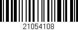 Código de barras (EAN, GTIN, SKU, ISBN): '21054108'