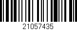 Código de barras (EAN, GTIN, SKU, ISBN): '21057435'