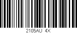 Código de barras (EAN, GTIN, SKU, ISBN): '2105AU/4X'
