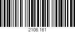 Código de barras (EAN, GTIN, SKU, ISBN): '2106.161'