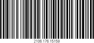 Código de barras (EAN, GTIN, SKU, ISBN): '2106.176.15159'