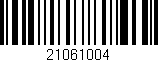 Código de barras (EAN, GTIN, SKU, ISBN): '21061004'