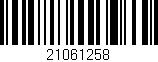 Código de barras (EAN, GTIN, SKU, ISBN): '21061258'