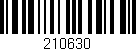 Código de barras (EAN, GTIN, SKU, ISBN): '210630'