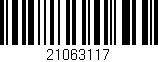 Código de barras (EAN, GTIN, SKU, ISBN): '21063117'