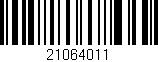 Código de barras (EAN, GTIN, SKU, ISBN): '21064011'
