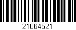 Código de barras (EAN, GTIN, SKU, ISBN): '21064521'