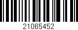 Código de barras (EAN, GTIN, SKU, ISBN): '21065452'