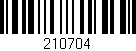 Código de barras (EAN, GTIN, SKU, ISBN): '210704'
