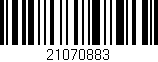 Código de barras (EAN, GTIN, SKU, ISBN): '21070883'