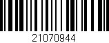 Código de barras (EAN, GTIN, SKU, ISBN): '21070944'