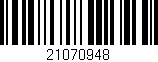 Código de barras (EAN, GTIN, SKU, ISBN): '21070948'