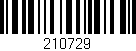 Código de barras (EAN, GTIN, SKU, ISBN): '210729'