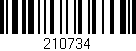 Código de barras (EAN, GTIN, SKU, ISBN): '210734'