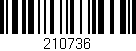 Código de barras (EAN, GTIN, SKU, ISBN): '210736'
