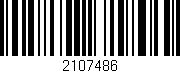 Código de barras (EAN, GTIN, SKU, ISBN): '2107486'