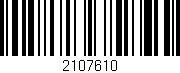 Código de barras (EAN, GTIN, SKU, ISBN): '2107610'