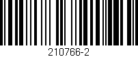 Código de barras (EAN, GTIN, SKU, ISBN): '210766-2'