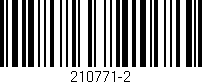 Código de barras (EAN, GTIN, SKU, ISBN): '210771-2'
