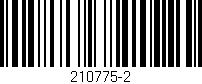 Código de barras (EAN, GTIN, SKU, ISBN): '210775-2'