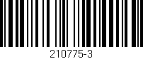Código de barras (EAN, GTIN, SKU, ISBN): '210775-3'