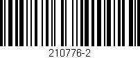 Código de barras (EAN, GTIN, SKU, ISBN): '210776-2'