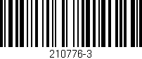 Código de barras (EAN, GTIN, SKU, ISBN): '210776-3'