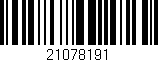 Código de barras (EAN, GTIN, SKU, ISBN): '21078191'