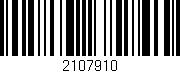 Código de barras (EAN, GTIN, SKU, ISBN): '2107910'