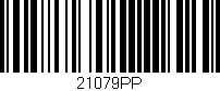 Código de barras (EAN, GTIN, SKU, ISBN): '21079PP'