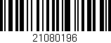 Código de barras (EAN, GTIN, SKU, ISBN): '21080196'