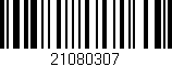 Código de barras (EAN, GTIN, SKU, ISBN): '21080307'
