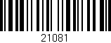 Código de barras (EAN, GTIN, SKU, ISBN): '21081'