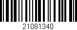 Código de barras (EAN, GTIN, SKU, ISBN): '21081340'