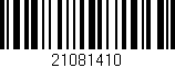 Código de barras (EAN, GTIN, SKU, ISBN): '21081410'