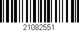 Código de barras (EAN, GTIN, SKU, ISBN): '21082551'