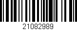 Código de barras (EAN, GTIN, SKU, ISBN): '21082989'