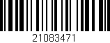 Código de barras (EAN, GTIN, SKU, ISBN): '21083471'
