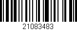 Código de barras (EAN, GTIN, SKU, ISBN): '21083483'