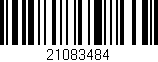 Código de barras (EAN, GTIN, SKU, ISBN): '21083484'
