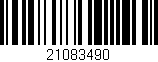 Código de barras (EAN, GTIN, SKU, ISBN): '21083490'