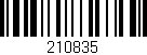 Código de barras (EAN, GTIN, SKU, ISBN): '210835'