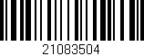 Código de barras (EAN, GTIN, SKU, ISBN): '21083504'