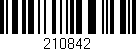 Código de barras (EAN, GTIN, SKU, ISBN): '210842'