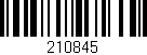 Código de barras (EAN, GTIN, SKU, ISBN): '210845'