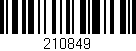 Código de barras (EAN, GTIN, SKU, ISBN): '210849'