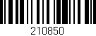 Código de barras (EAN, GTIN, SKU, ISBN): '210850'