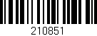 Código de barras (EAN, GTIN, SKU, ISBN): '210851'
