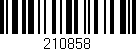 Código de barras (EAN, GTIN, SKU, ISBN): '210858'