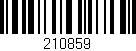 Código de barras (EAN, GTIN, SKU, ISBN): '210859'